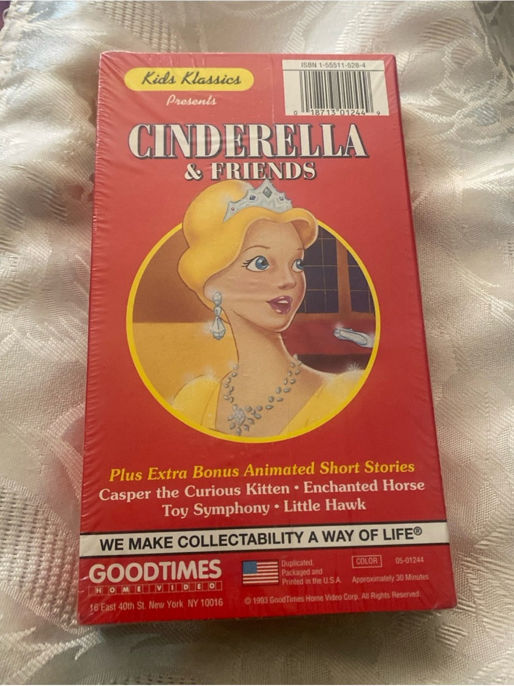 VHS Tape Sealed Vintage 1993 Cinderella & Friends Goodtimes Video  New NIP